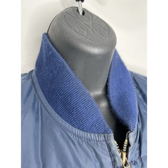 Vintage Eddie Bauer Blue Puffer Zip Vest Outdoor Men’s Size Medium - Picture 4 of 13